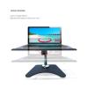 DL-T101-LP60 40CM High 10kg Big Metal Base 10"-17" Laptop Desktop Stand Notebook Holder Nice Black One Arm(DL-T101-LP60S) view 3