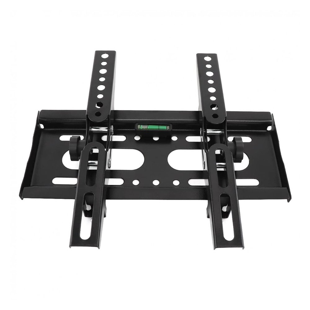 25KG Adjustable TV Wall Mount Bracket Flat Panel TV Frame Support 15 Degrees Tilt with Level for 14-42 Inch LCD LED Monitor