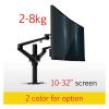 ADBWEKKF OL-2 10-32" Aluminum Double Arm Dual Monitor Desktop Stand Screen Table Holder Computer Mount 360 Rotate Clamp Grommet Base(Silver) view 2