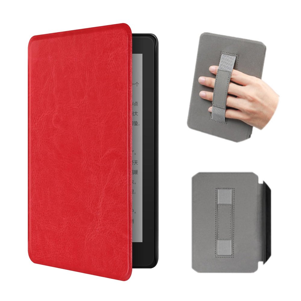 Akacy Imitation Leather Texture with Handle case for New 6.0-inch Kindle Paperwhite(5th6th7th gen, 2012/2013/2015 Release), Ultra Lightweight PU Shell case with auto Wake/Sleep (2)