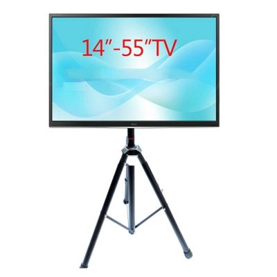ADBWEKKF DLS-12MT 14"-55" Height Adjustable 50kg Tilt LCD Tv Floor Tripod Stand VESA 400X400 300x300 Monitor Holder Trolley