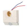 PIR Motion Sensor Lampholder E27 Live Line Zero Line Wired Motion Activated LED Bulb Lamp Base Adjustable Brightness Delay Time Body Induction Detector Indoor AC 110245V White view 4