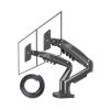 ADBWEKKF F160 Support USB3.0 27" 2-9KG Double Monitor Stand for No Hole Air Press Gas Strut Tv Mount Dual Sreen 360 Rotate Desktop(with Cable Cover) view 1