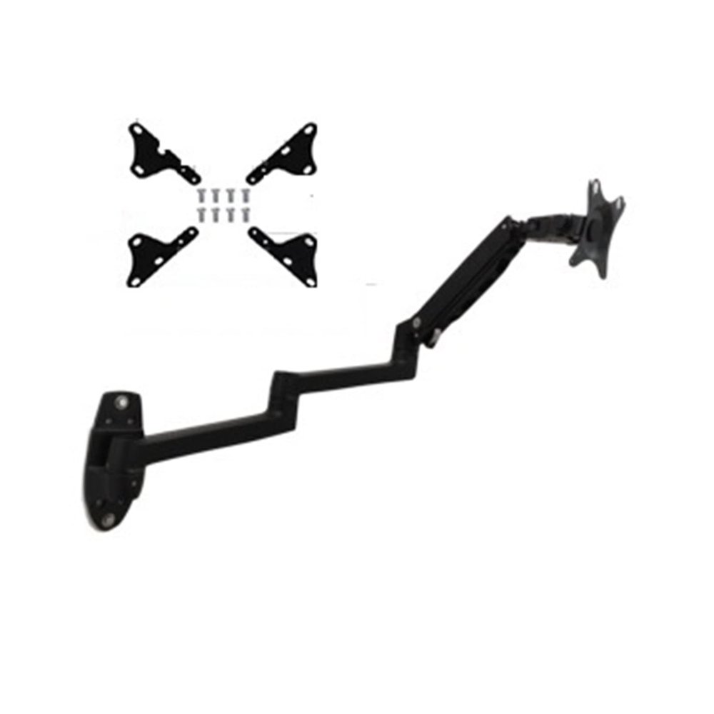 7013 15-32" 17-38 Mechanic Spring Aluminum Steel LCD Monitor Mount Tv Wall Bracket Long Arm 840mm 1-10kg 3-11kg 100x100(with Adaptor 1)