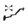 7013 15-32" 17-38 Mechanic Spring Aluminum Steel LCD Monitor Mount Tv Wall Bracket Long Arm 840mm 1-10kg 3-11kg 100x100(with Adaptor 1) view 1