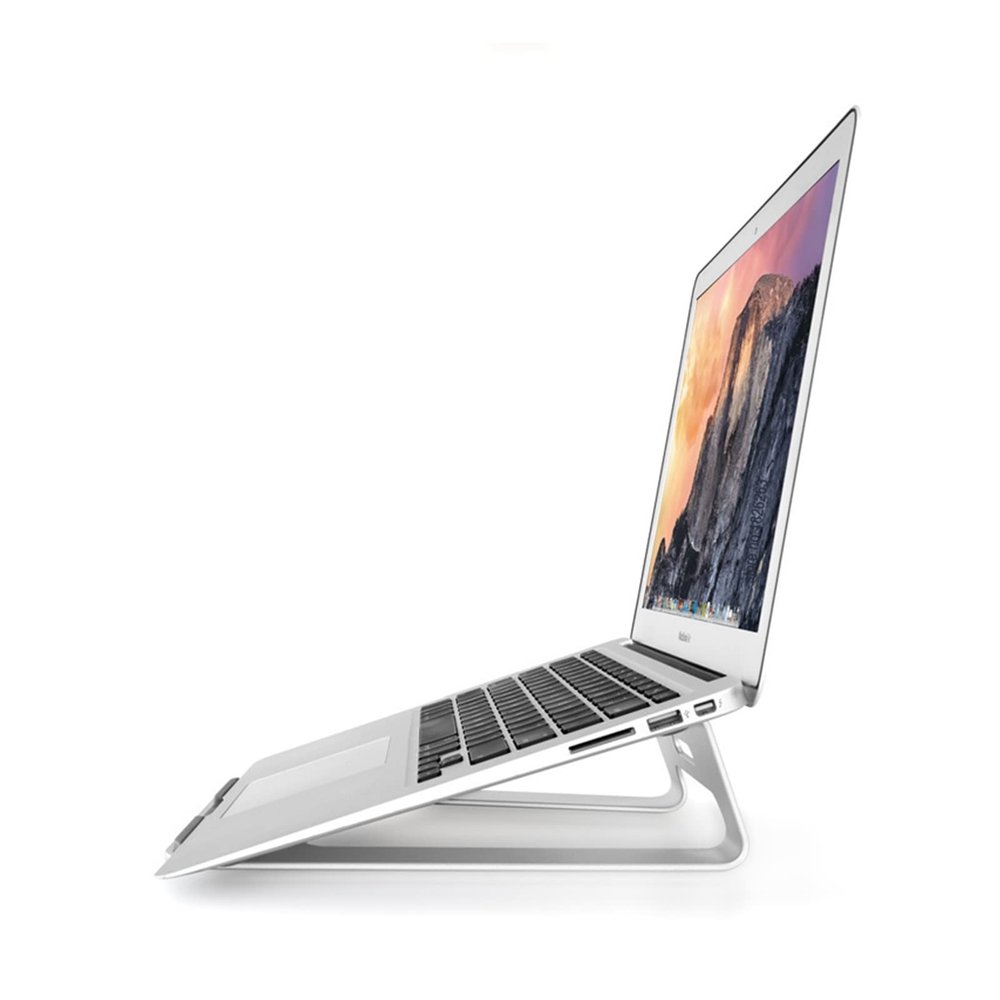 ADBWEKKF AP-1 Aluminum Alloy 11-15 Inch Laptop Stand Notebook Cooling with 18 Degree Viewing Angle Cable Management(Silver)