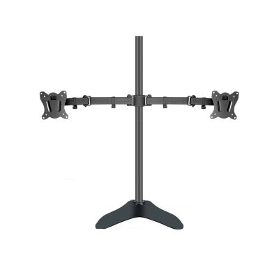 400mm B902-240 Desktop Stand Full Motion 360 Degree Steel Dual Monitor Holder 10"-27" Clamp Base Monitor Mount Arm Load 15kg(DL-B902-240)