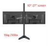 400mm B902-240 Desktop Stand Full Motion 360 Degree Steel Dual Monitor Holder 10"-27" Clamp Base Monitor Mount Arm Load 15kg(DL-B902-240) view 2
