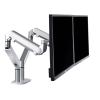 ADBWEKKF OZ-2 10-32" Air Press Gas Strut Tilt LCD Desktop Mount Swivel 2-8KG Double Monitor Table Stand with Clamp Grommet Base(Silver) view 1