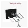 ADBWEKKF OZ-2 10-32" Air Press Gas Strut Tilt LCD Desktop Mount Swivel 2-8KG Double Monitor Table Stand with Clamp Grommet Base(Silver) view 4