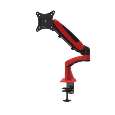 ADBWEKKF DL-GM112FC 10-27" Air Press Gas Strut Tilt LCD Desk Mount Swivel Monitor Table Bracket Screen Desktop Shelf with Clamp(DL-GM112FC RED)