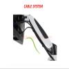 ADBWEKKF DL-GM112FC 10-27" Air Press Gas Strut Tilt LCD Desk Mount Swivel Monitor Table Bracket Screen Desktop Shelf with Clamp(DL-GM112FC RED) view 4
