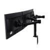 ADBWEKKF Desktop Clamping Full Motion 10-30 Inch Triple Monitor Holder 360 Degree Three LED LCD Monitor Mount Arm Bracket 10kgs Per Arm view 2