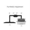 ADBWEKKF OL-3L Aluminum Height Adjustable Desktop Dual Arm 17-32 Inch Monitor Holder+12-17 Inch Laptop Holder Stand Full Motion Mount Arm(OL-3L-B) view 3