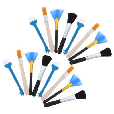 NUOBESTY 20pcs Keyboard Cleaning Brush Set Soft Bristle Tools for Dust Removal Small Spaces for Gamers and Tech Lovers Portable Cleaning Kit for Laptops and Electronics
