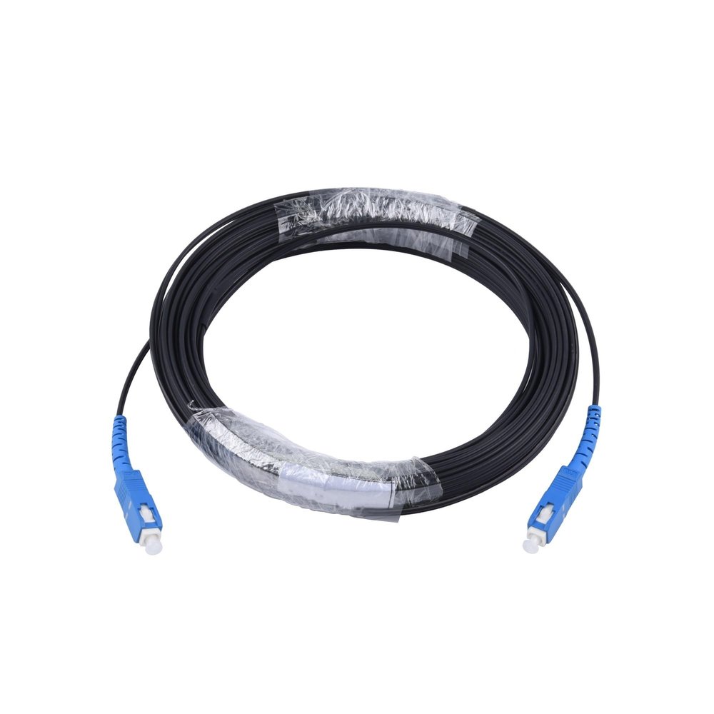 ZDMEBEZ UPC SC to SC Fiber Optic Extension Cable Single-Core Single Mode Simplex Outdoor Patch Cord 10M/20M/30M/50M/80M/100M Wire(50M)