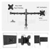 ADBWEKKF MS02 Desktop Clamping Full Motion 360 Degree Dual Monitor Holder 10"-27" LCD LED Monitor Mount Arm view 4