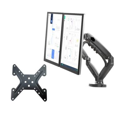 ADBWEKKF F160 Gas Spring 10"-30" Dual Monitor Stand On Desk 2-9kg Dual Arms 360 Rotate USB3.0 Computer Holder(F160N-A1)