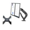 ADBWEKKF F160 Gas Spring 10"-30" Dual Monitor Stand On Desk 2-9kg Dual Arms 360 Rotate USB3.0 Computer Holder(F160N-A1) view 1