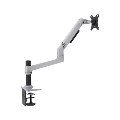 ADBWEKKF Desktop Full Motion 17-38" Monitor Holder Mount Mechanical Spring Arm Aluminum Monitor Support Loading 11kgs(V62C Silver Grey)