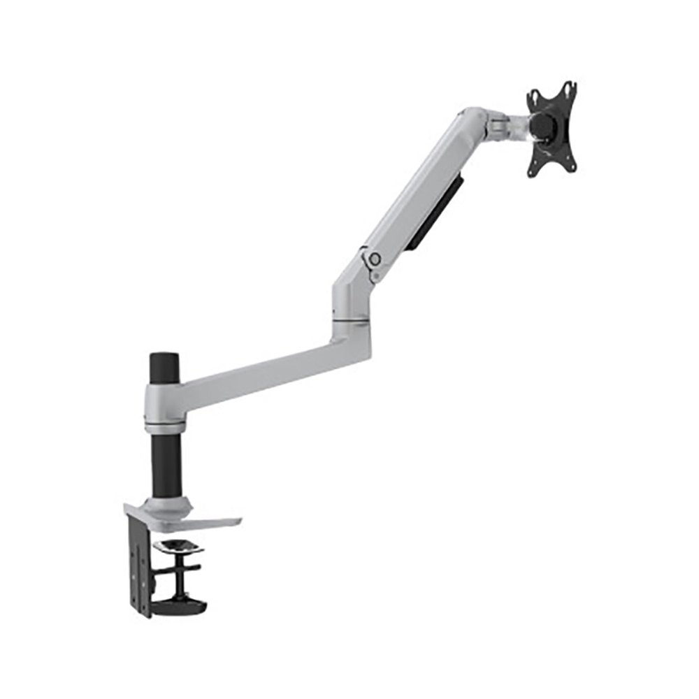 ADBWEKKF Desktop Full Motion 17-38" Monitor Holder Mount Mechanical Spring Arm Aluminum Monitor Support Loading 11kgs(V62C Silver Grey)