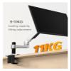 ADBWEKKF Desktop Full Motion 17-38" Monitor Holder Mount Mechanical Spring Arm Aluminum Monitor Support Loading 11kgs(V62C Silver Grey) view 3