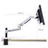 ADBWEKKF Desktop Full Motion 17-38" Monitor Holder Mount Mechanical Spring Arm Aluminum Monitor Support Loading 11kgs(V62C Silver Grey) view 4