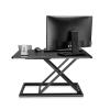 ADBWEKKF ID-30 Height Adjust Computer Sit Stand Workstation Laptop Desk Gas Spring AluminumX Shape(Black) view 2