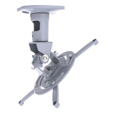 ADBWEKKF 13.6kg Full Motion Tilt Swivel Aluminum Projector Ceiling Mounted Bracket Rack(Silver)