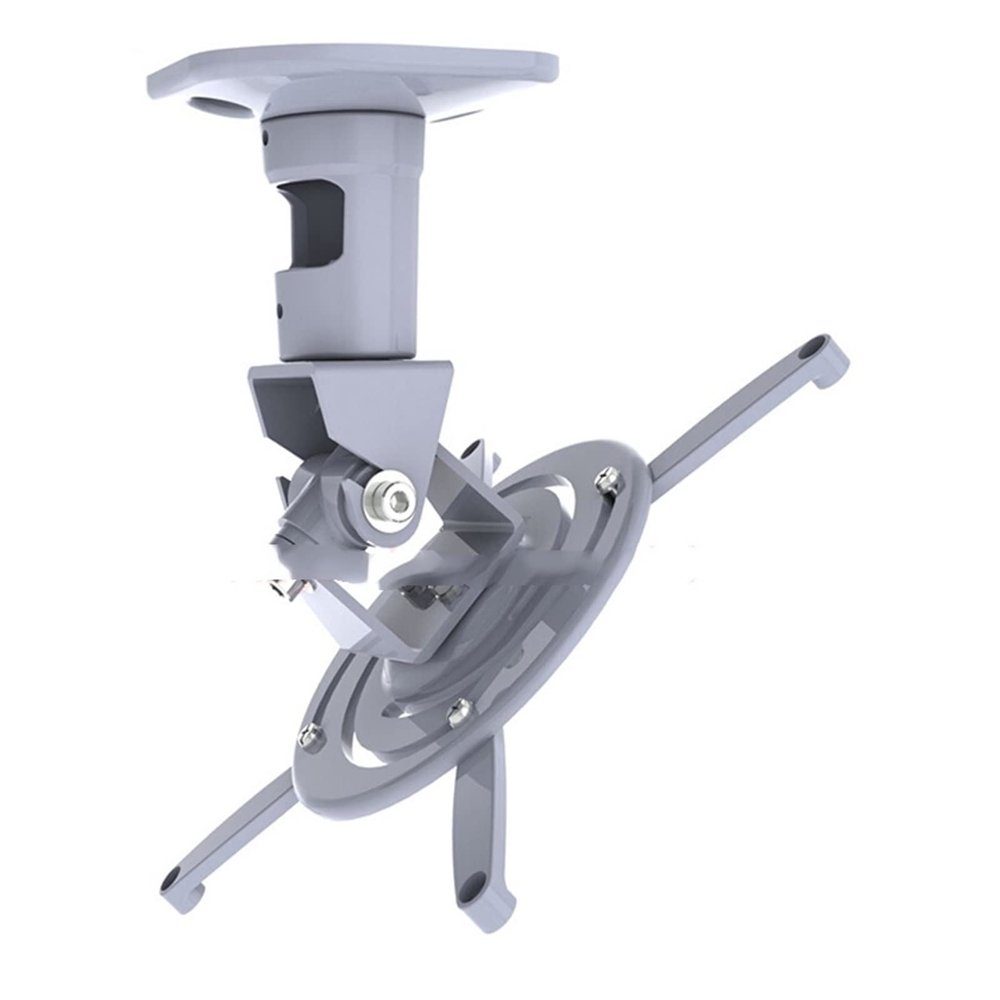 ADBWEKKF 13.6kg Full Motion Tilt Swivel Aluminum Projector Ceiling Mounted Bracket Rack(Silver)