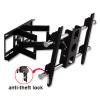 ADBWEKKF Full Motion 32"-65" LED LCD TV Wall Mount Swing Arm with Anti-Theft Lock Loading 100kgs Tilt Swivel VESA 600 * 400mm(Max. VESA 600X400mm) view 3