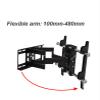 ADBWEKKF Full Motion 32"-65" LED LCD TV Wall Mount Swing Arm with Anti-Theft Lock Loading 100kgs Tilt Swivel VESA 600 * 400mm(Max. VESA 600X400mm) view 4