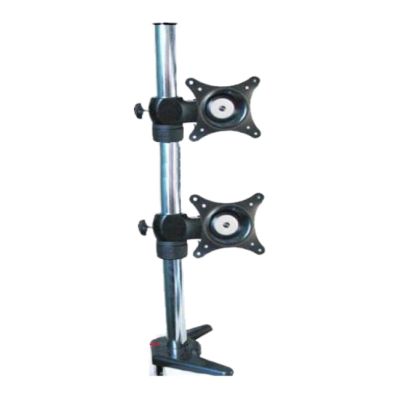 700mm high 10-27" Double Monitor Desktop Stand clamp Base 360 Rotate Swivel tilt Full Motion 700mm Aluminum Dual Computer Table