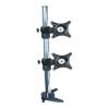 700mm high 10-27" Double Monitor Desktop Stand clamp Base 360 Rotate Swivel tilt Full Motion 700mm Aluminum Dual Computer Table view 1