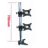 700mm high 10-27" Double Monitor Desktop Stand clamp Base 360 Rotate Swivel tilt Full Motion 700mm Aluminum Dual Computer Table view 2