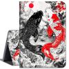 Case for 6.8 Kindle Paperwhite 11th Generation & Signature Edition(2021 Released),Soft Shockproof TPU Silicone Protective Back Case for Kindle Paperwhite 2021 E-Reader,Black Red Carp view 1