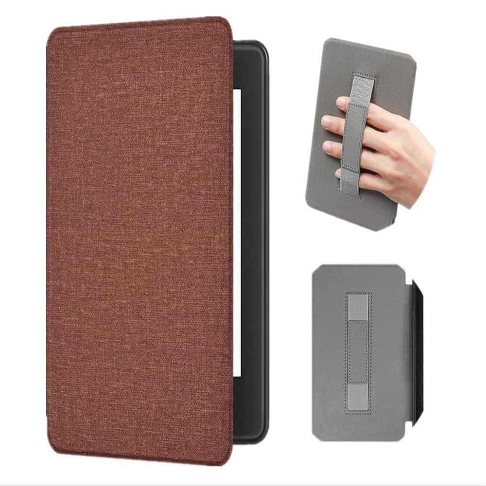 Akacy Fabric Pattern with Handle case for 6.0-inch Kindle Paperwhite 2019 (10th gen) - Ultra Thin Soft TPU case, Lightweight and Durable (9)