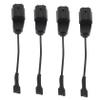 Alipis 4pcs Car Truck Wiring Harness Speaker Adapter Plug Converter Pigtail Horn Special Plug Socket for Horn view 1