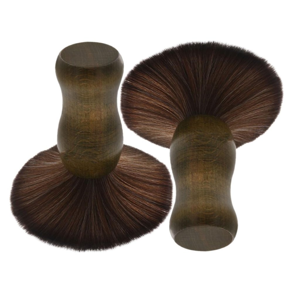 jojofuny 2pcs Vinyl Record Cleaning Brush Static Stylus Brush for Record Players with Handle Precision Groove Cleaner for Vinyl Albums and Collectors