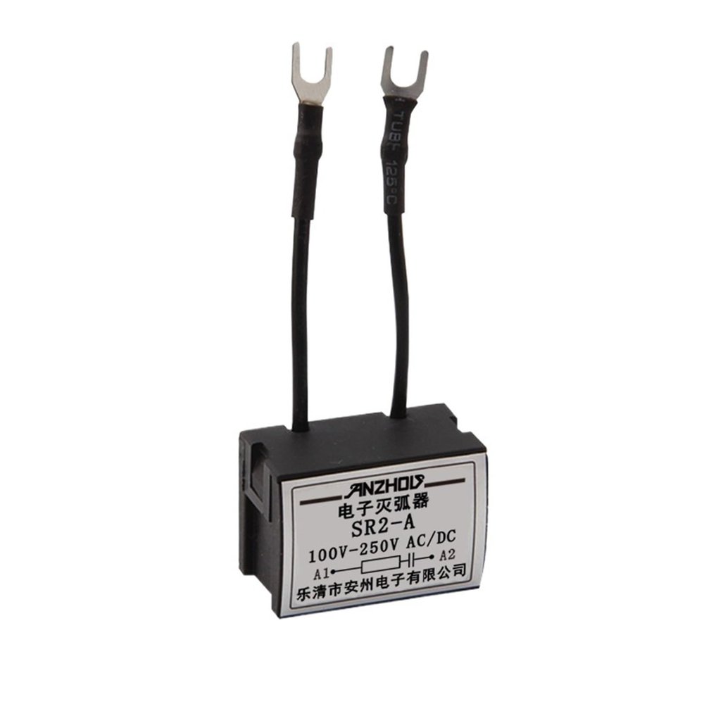 2PCS CJX2 AC contactor coil surge suppressor SR2-A/220V/24V/RC resistance-capacitance electronic arc extinguisher(SR2-A 24-48VAC/DC)