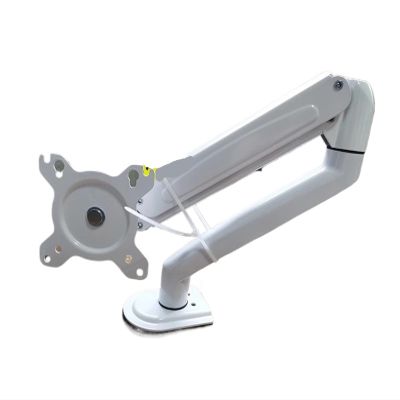 IMMDJUQI GC08-12 Desktop Monitor Mount Bracket, Suitable for 13 to 27 Inch LCD Screen, Swivel and Tilt Adjustable Monitor Desktop Stand(White)