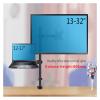 LCD Monitor Desk Mount Stand with Extra Laptop Tray for Laptop Notebook Up to 17" and Screen Up to 32" Height 800mm view 2