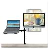LCD Monitor Desk Mount Stand with Extra Laptop Tray for Laptop Notebook Up to 17" and Screen Up to 32" Height 800mm view 3