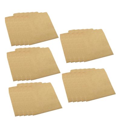 KONTONTY 25Pcs Kraft CD Envelopes Household CD Covers for Secure Storage Lightweight Design for Music Film Collection for CD Enthusiasts