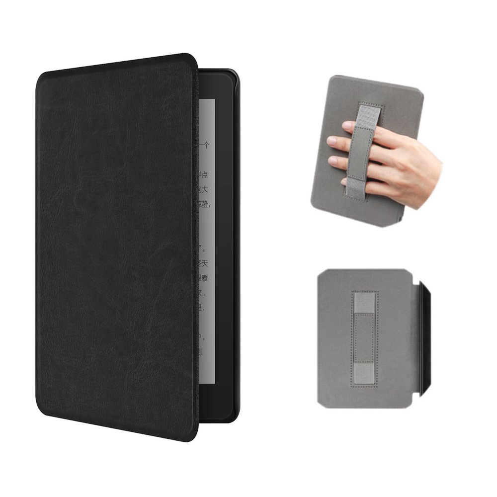Akacy Faux Leather Texture with Handle case for New 6.0-inch Kindle(10th gen, 2019release), Ultra Lightweight PU Shell case with auto Wake/Sleep for Kindle 2019 (1)