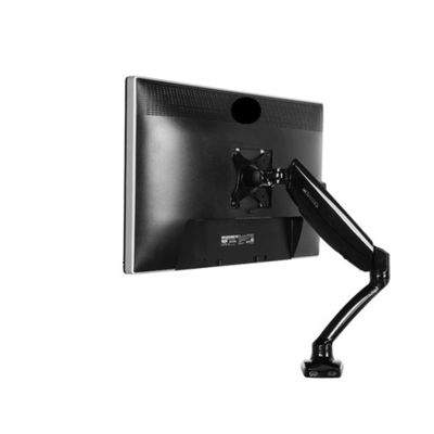 ADBWEKKF D5 Desktop Gas Spring Full Motion 10"-27" LCD Monitor Holder Computer Arm Mount with 2 USB Port Loading 2-6.5kgs