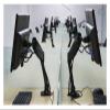 ADBWEKKF D5 Desktop Gas Spring Full Motion 10"-27" LCD Monitor Holder Computer Arm Mount with 2 USB Port Loading 2-6.5kgs view 3
