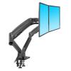 IMMDJUQI F195A Aluminum Alloy 22-32 Inch Dual LCD LED Monitor Stand Gas Spring Arm Full Motion Monitor Stand with 2 U Ports(Black) view 1