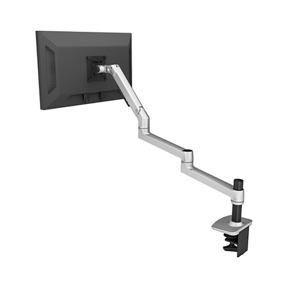 HBDQOMRV V63C Aluminum Alloy Extra Long Arm LED LCD Monitor Stand Desktop Clamp Full Dynamic Monitor Mounting Bracket(V63CS)