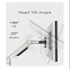 HBDQOMRV V63C Aluminum Alloy Extra Long Arm LED LCD Monitor Stand Desktop Clamp Full Dynamic Monitor Mounting Bracket(V63CS) view 3